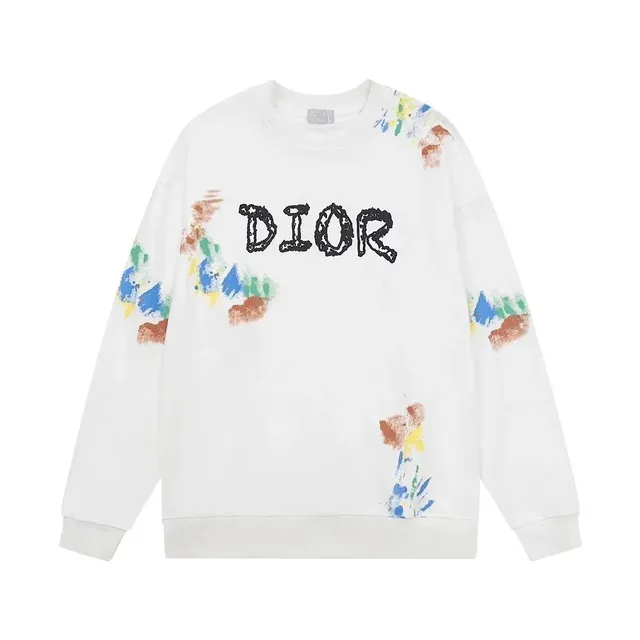 Dior Sweatshirt Paint Splatter Logo