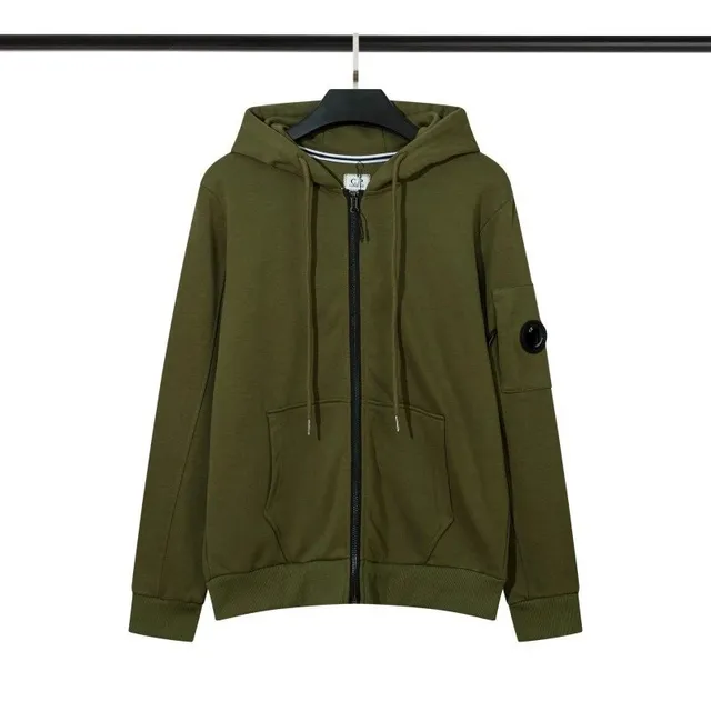 C.P. Company Goggle Hoodie Olive