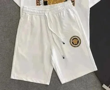 Versace Logo-Embroidered Shorts Medusa Patch