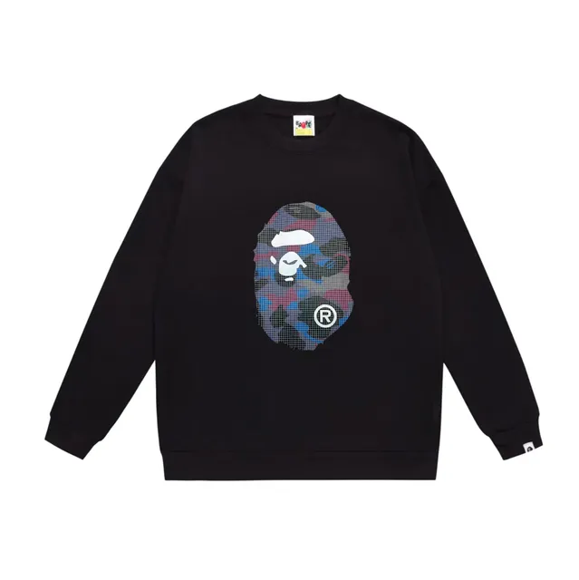 BAPE Shark Crewneck Sweatshirt Camouflage Ape Head