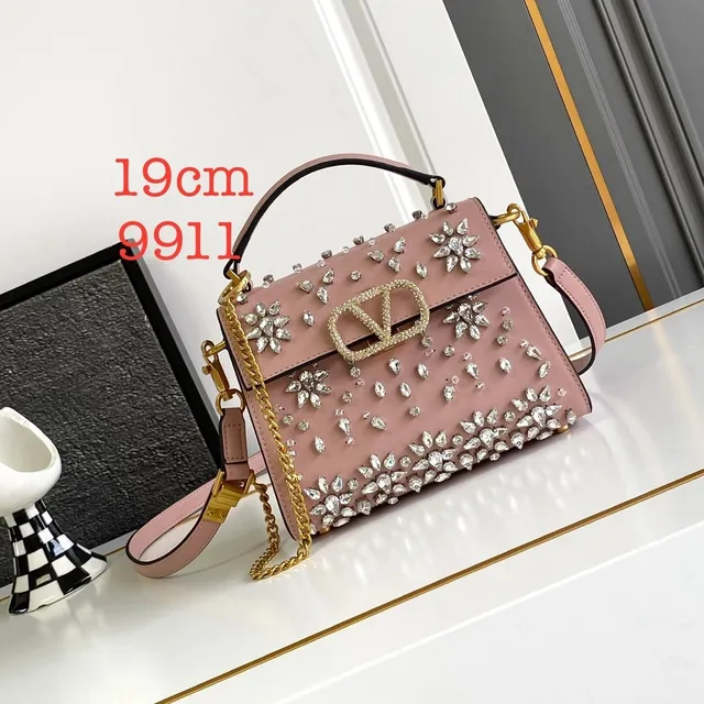 Valentino Rockstud Spike Crystal-Embellished