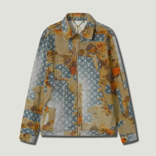 Louis Vuitton Patchwork Jacket Monogram Canvas Print