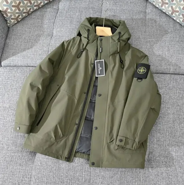 Stone Island Goggle Jacket Olive Green