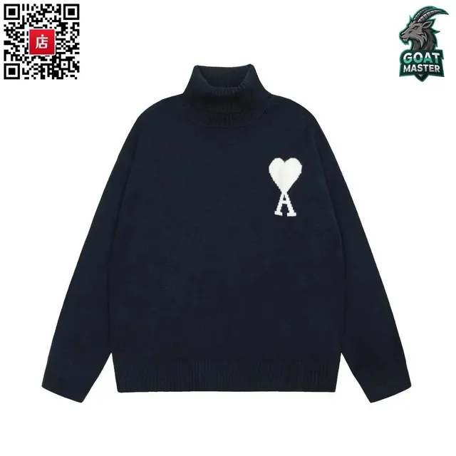 Amiri Turtleneck Sweater Heart Logo
