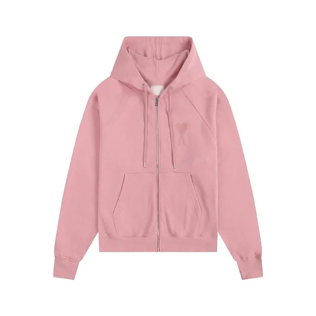 Maison Margiela Zip-Up Hoodie Heart Logo