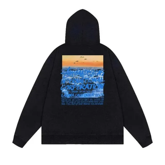 Gallery Dept. Hooded Sweatshirt Sunset Graphic Print