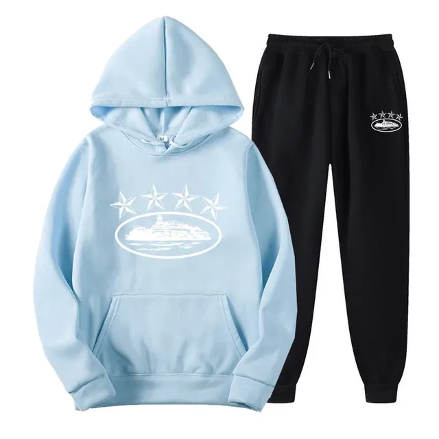 Hoodie and Joggers Set Five-Star Yacht Print