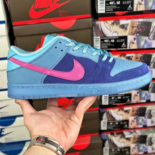 Nike Dunk Low Blue Pink Suede