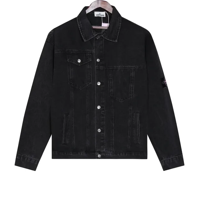 Stone Island Denim Jacket Black Wash