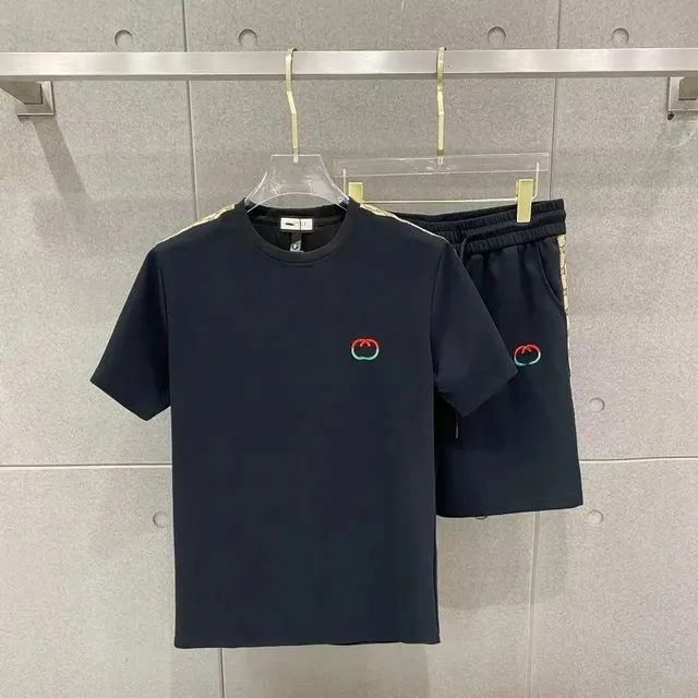 Gucci T-Shirt and Shorts Set GG Logo Embroidered
