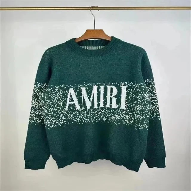 Amiri Knit Sweater Logo Intarsia
