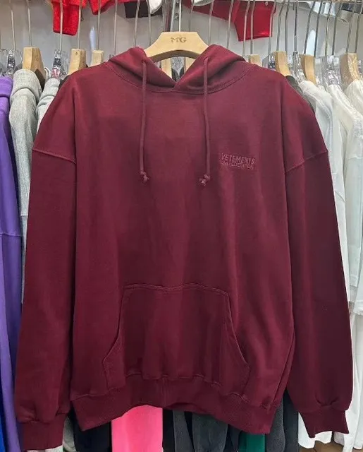 Vetements Hoodie Embroidered Logo
