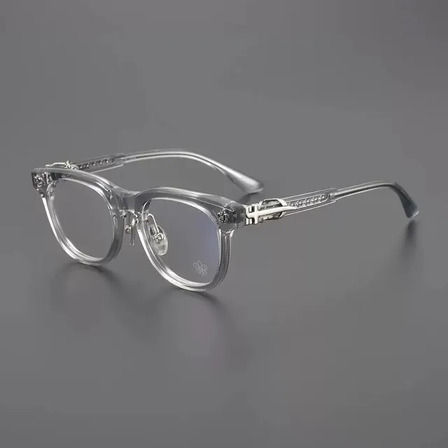 Chrome Hearts Optical Frame Clear Acetate with Silver Hardware