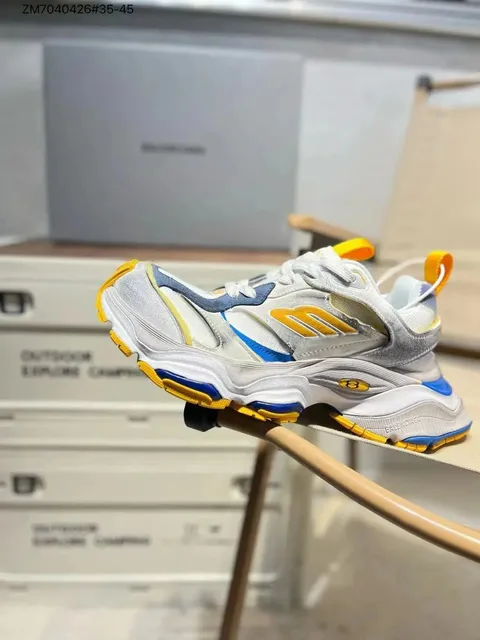 Balenciaga Triple S White Blue Yellow