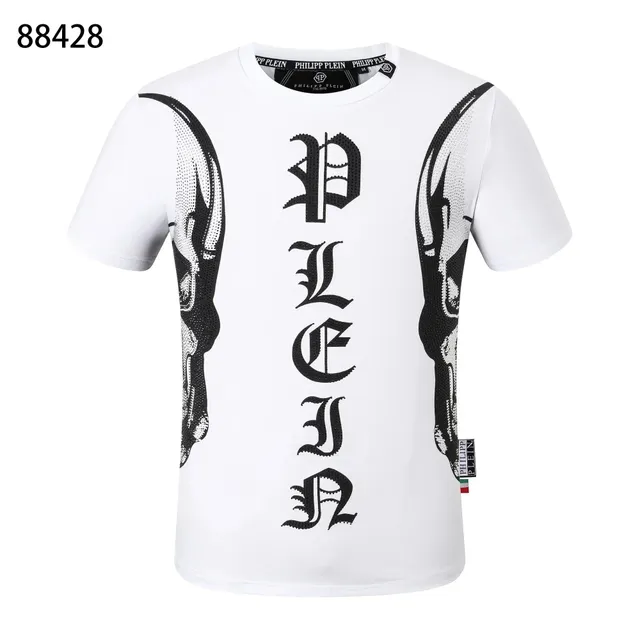 Philipp Plein Graphic T-Shirt Skull and Logo Print