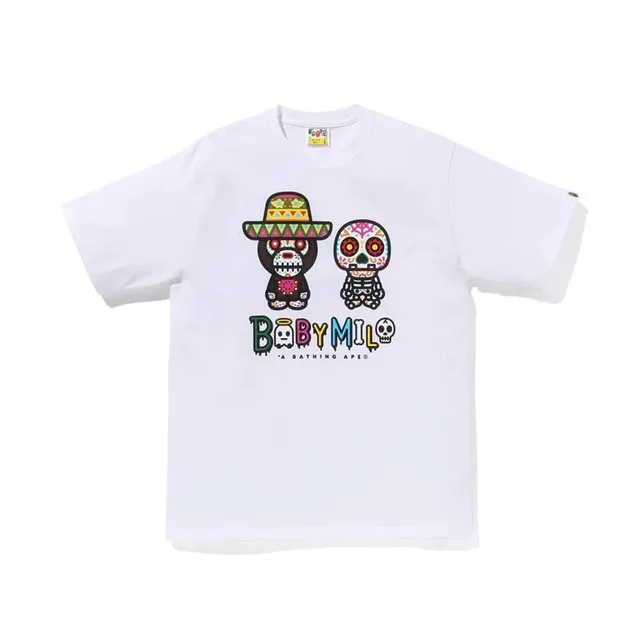 BAPE Graphic Tee Day of the Dead Skull Ape