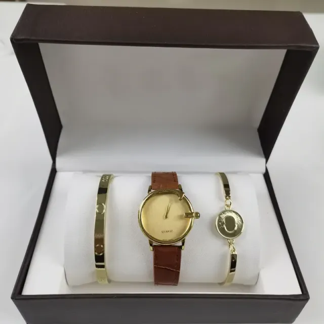 G three-piece set small G brown