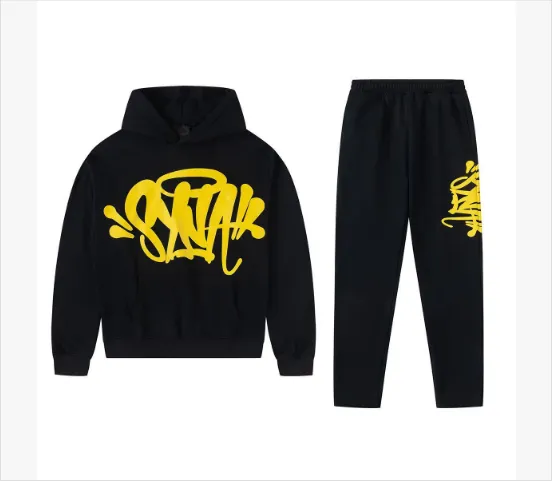Syna World Hoodie and Joggers Set Graffiti Logo