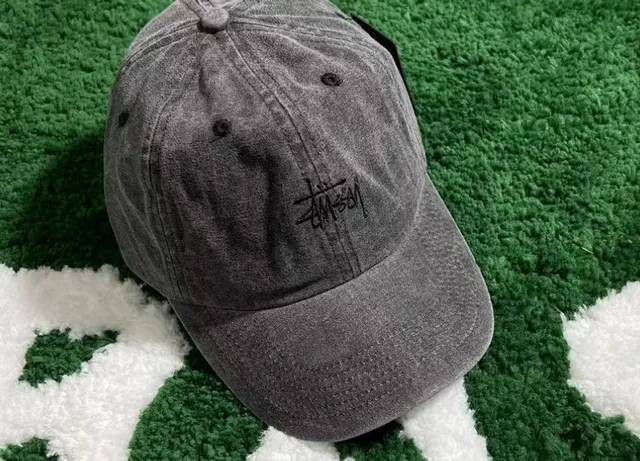 Stüssy Baseball Cap Washed Grey