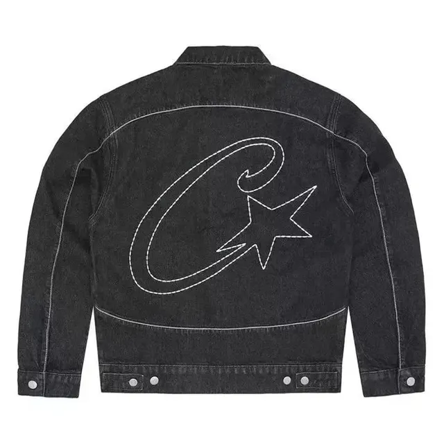 Corteiz Denim Jacket C Logo Star Embroidery