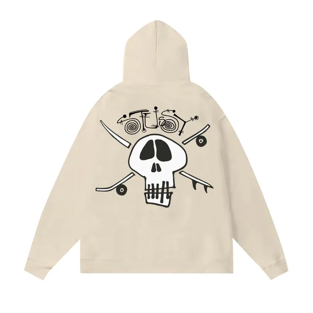 Palace Skull Hoodie Skull and Skateboard Print