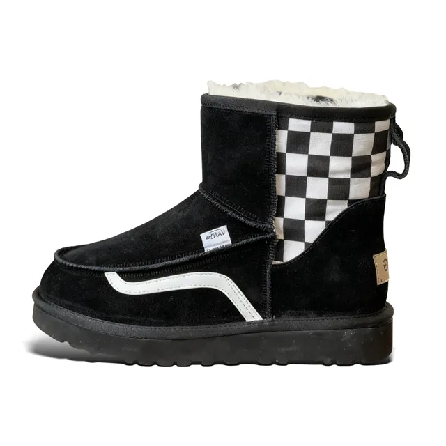 UGG&VANS黑色网格