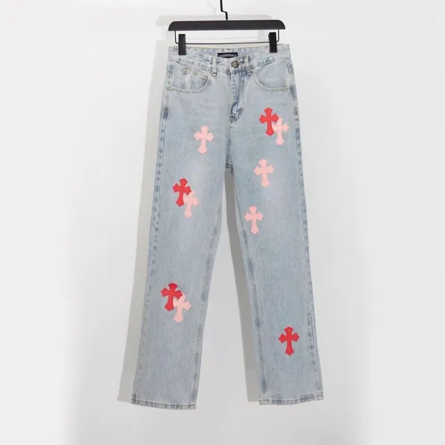 Chrome Hearts Jeans Cross Patch