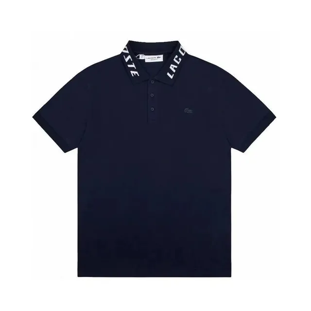 Lacoste Polo Shirt Logo Tape Collar