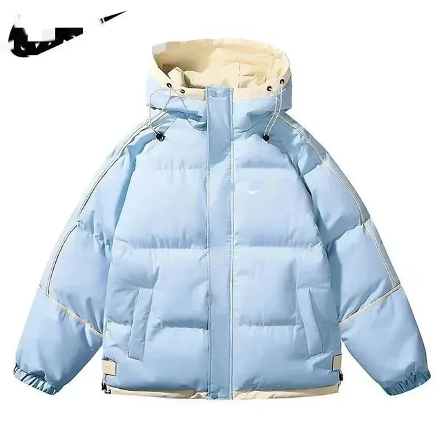 Nike Puffer Jacket Light Blue with Beige Lining