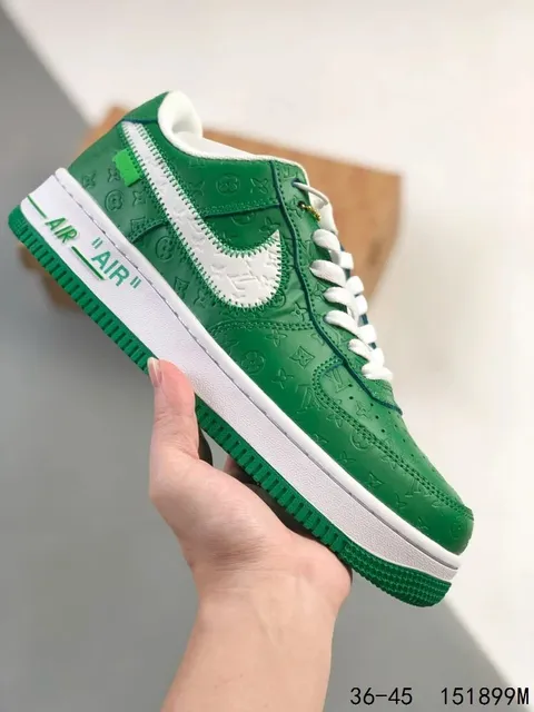Nike × Louis Vuitton Air Force 1 Low LV Monogram Green