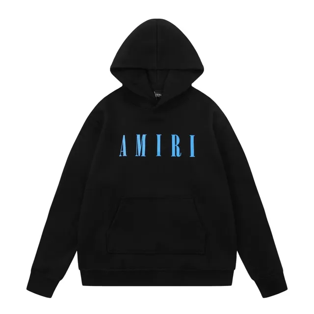 Amiri Logo Hoodie Blue Logo