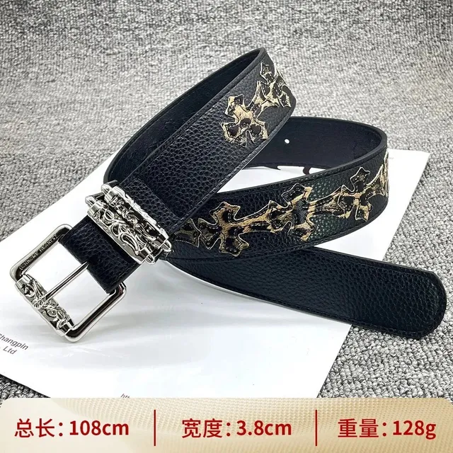 【15个豹纹十字108cm】十字架腰带
