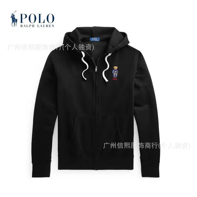 小熊拉链黑色