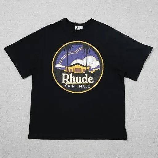 Rhude t shirts Saint Malo Print