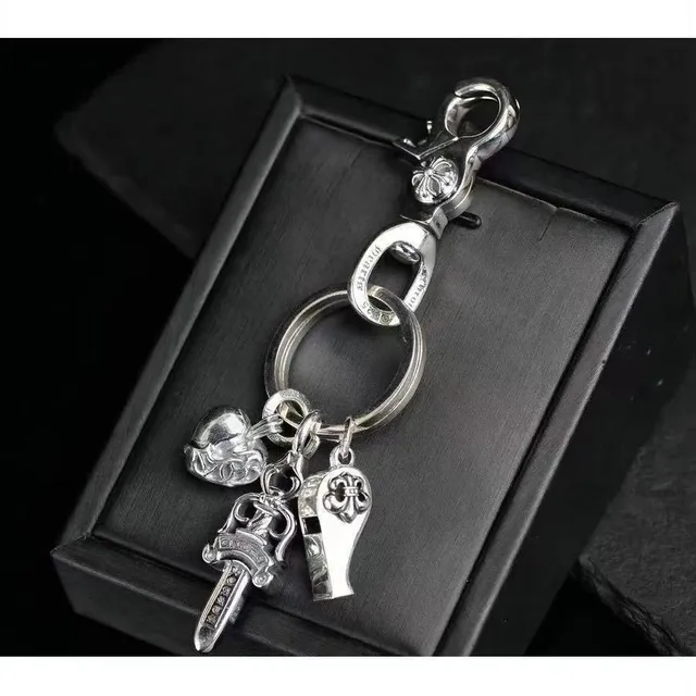 Chrome Hearts Keychain Multi-Charm