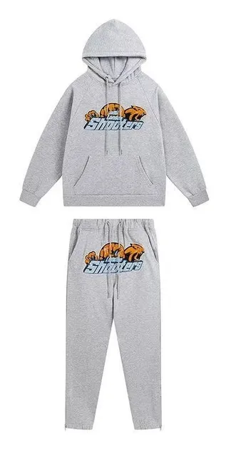 Trapstar Hoodie and Joggers Set Smokers Graphic