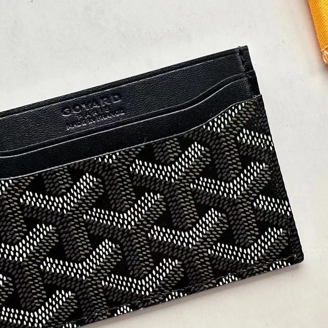 Goyard Card Holder Chevron Print