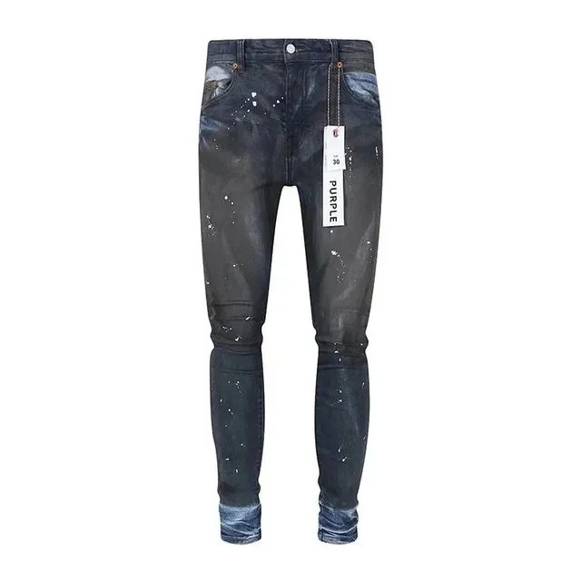 Slim Fit Jeans Paint Splatter Wash