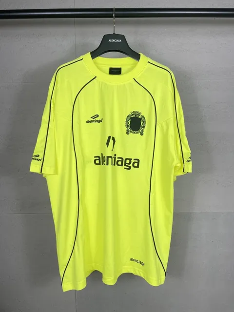 Balenciaga Football Tee Neon Yellow