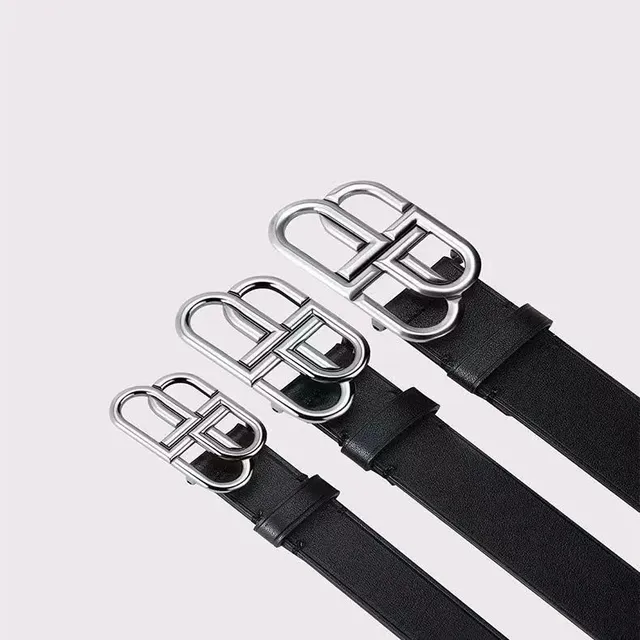 Balenciaga Logo Buckle Belt Triple G Buckle