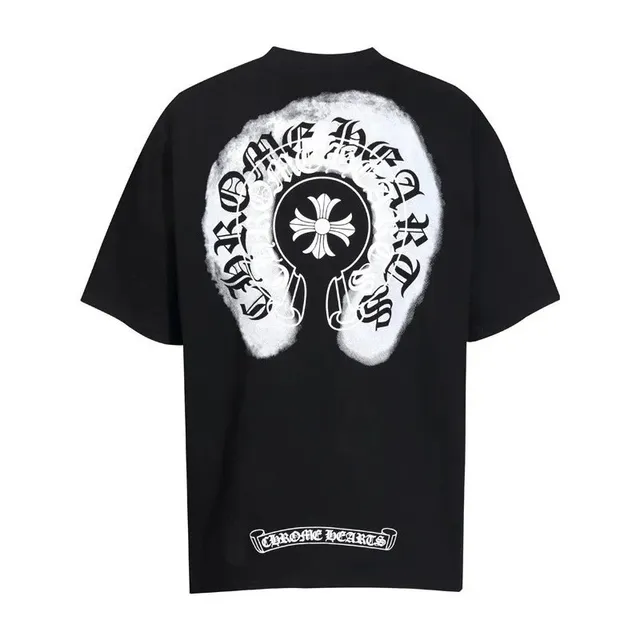 Chrome Hearts Graphic Tee Cross Logo Print