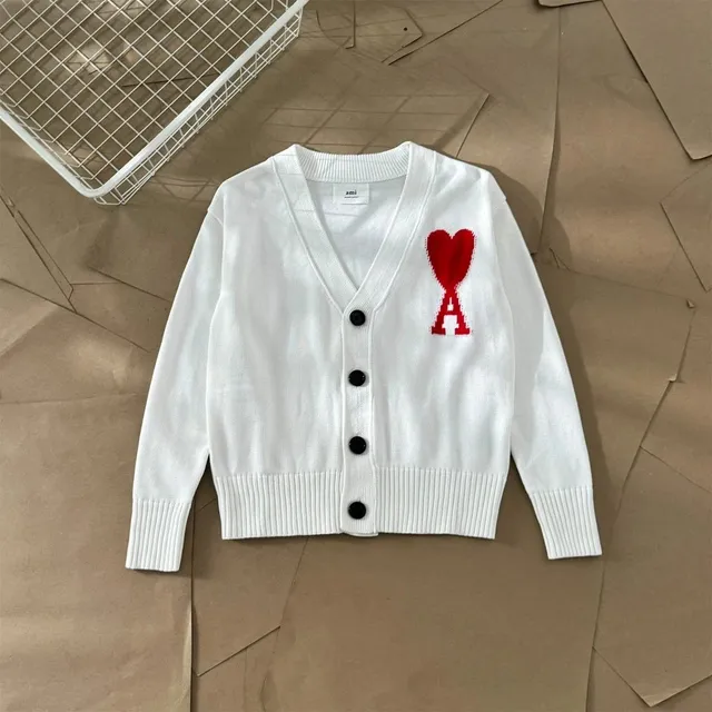 AMI Paris Cardigan Heart Logo