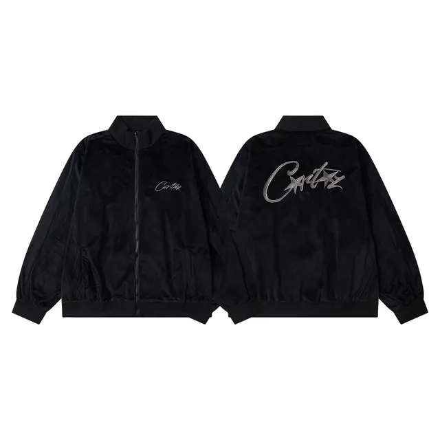 Corteiz Velvet Bomber Jacket Embroidered Logo