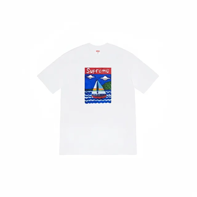 Supreme Box Logo Tee Sailboat Print
