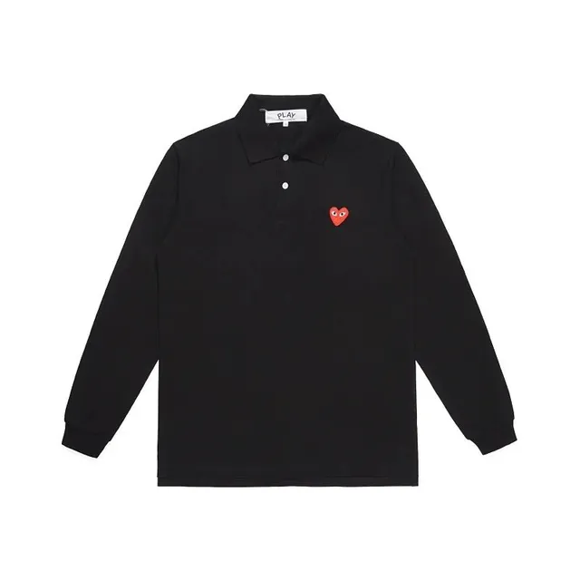 Comme des Garçons Polo Shirt Red Heart