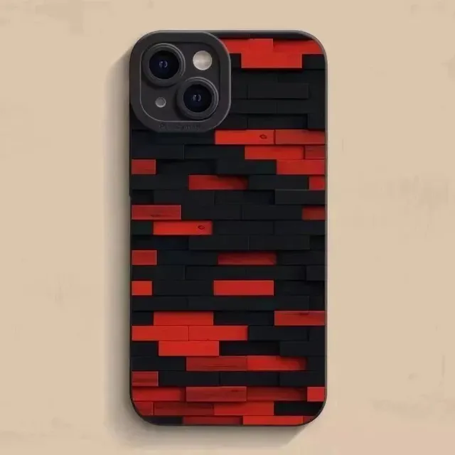 Apple Phone Case 3D Brick Pattern