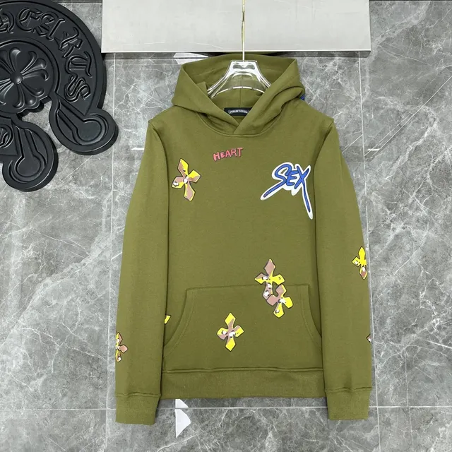 Chrome Hearts Hoodie Heart Sex Print