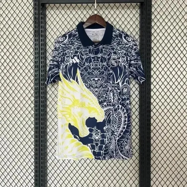 Adidas × FC Barcelona Polo Shirt Dragon Print