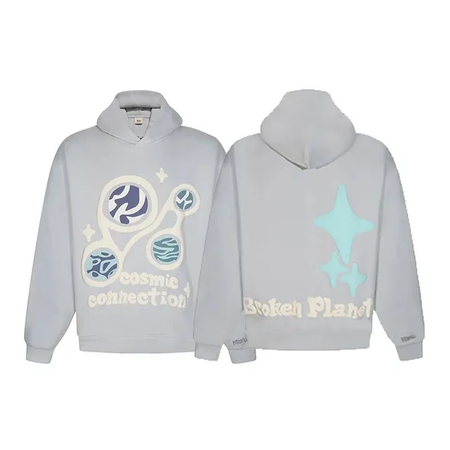 Broken Planet Cosmic Connection Hoodie Glow-in-the-Dark Print