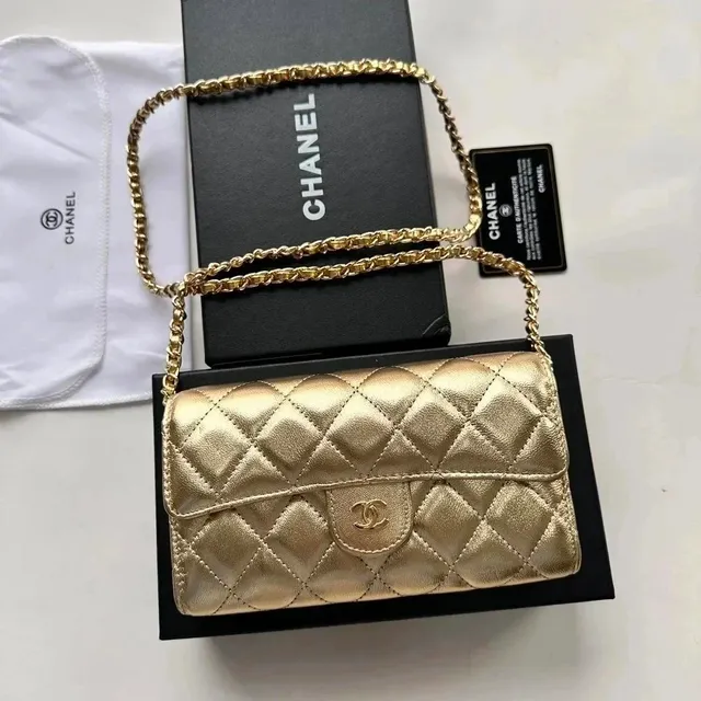 Chanel Classic Flap Metallic Gold Lambskin